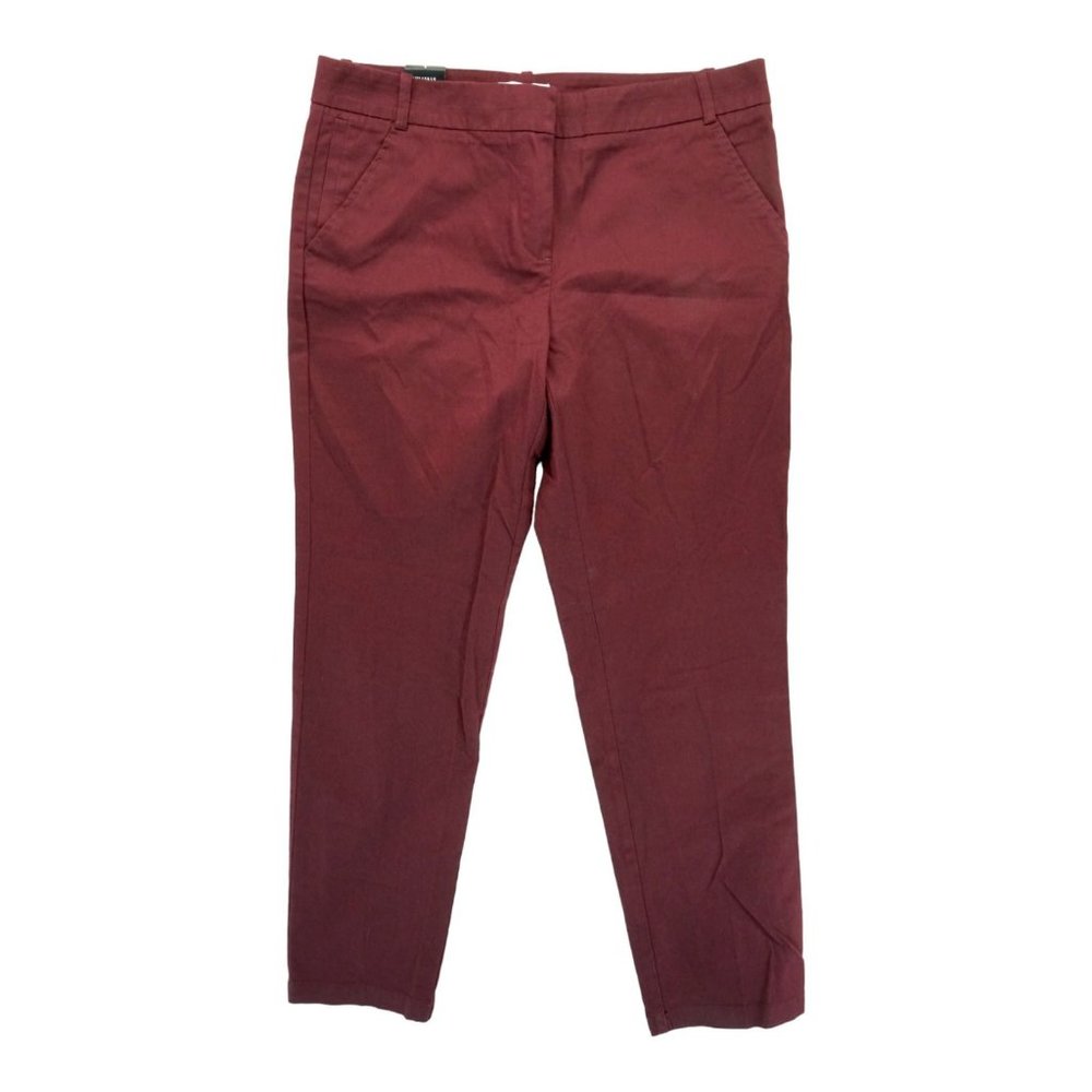 NWT New York & Co Sz‎ 8 Burgundy Slim Ankle Pants 4 Pocket Women's